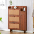 Armadietto moderno minimalista, scarpiera giapponese in rattan, armadietto da letto, piccolo mobile per la casa