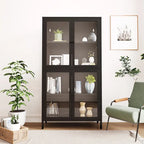 Four Glass Door Storage Cabinet