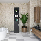 Mobile bagno alto con 1 anta, 1 cassetto e 3 scomparti