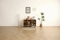 Mobile a tre ante da 45,3W con rattan naturale - N/A