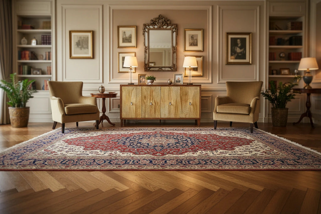 Credenza 60 a 4 ante con motivo intagliato